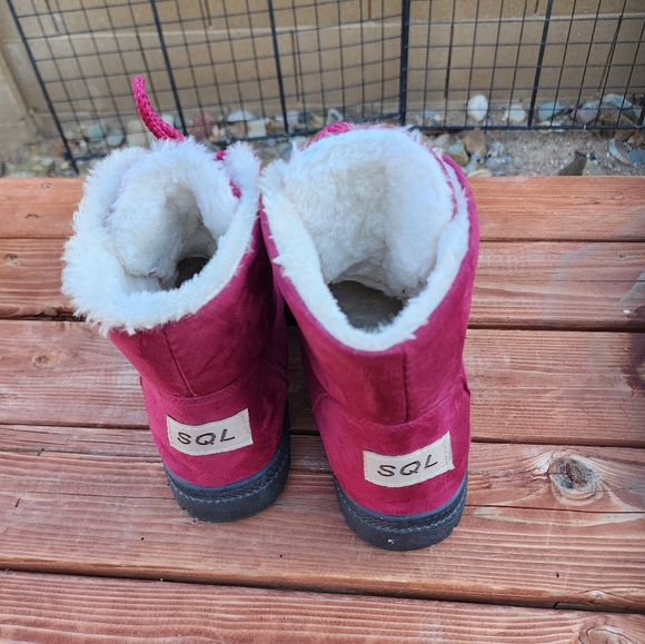 Burgundy Womens Size 40 (8) SQL Boots - Picture 4 of 6